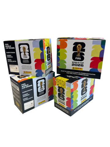 4 Cajas de 25 Barajitas Panini 2026