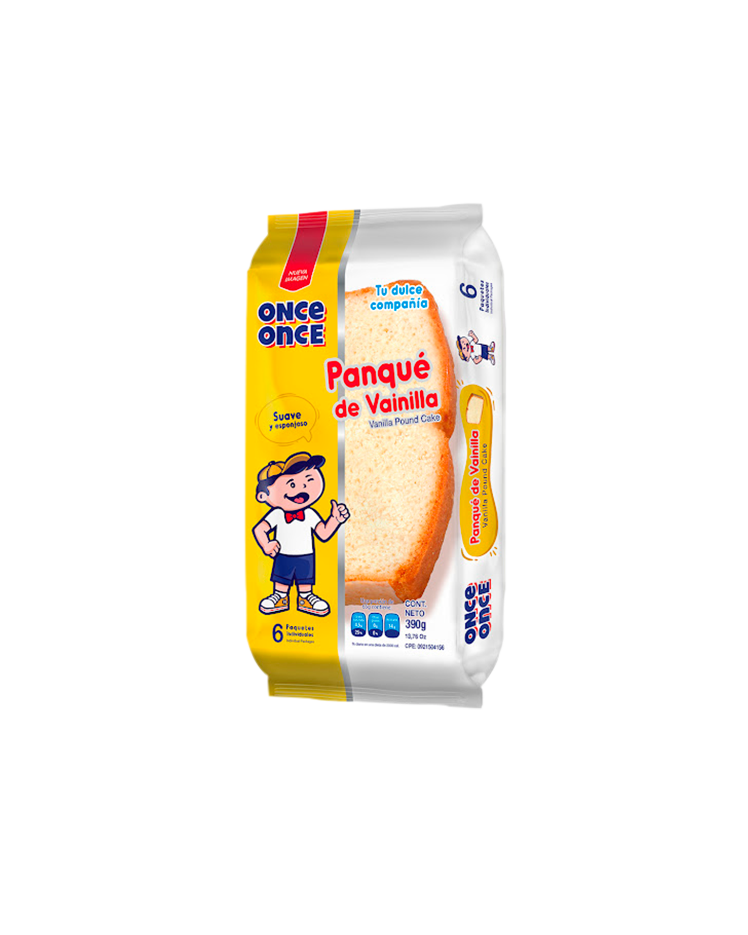 Once Once Ponqué de Vainilla (6Pack)